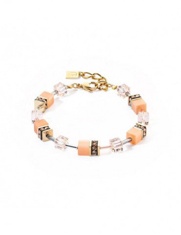 COEUR DE LION Bracelet GeoCUBE® Iconic Mono Apricot Crush