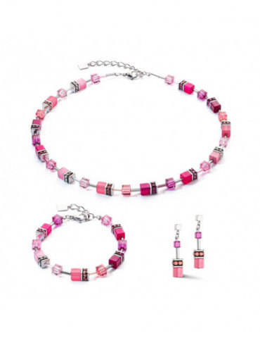 COEUR DE LION Collier GeoCUBE® Iconic Viva Magenta