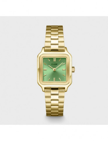 CLUSE Montre Gracieuse Petite Steel Light Green Gold