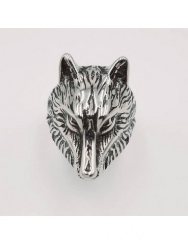 SPIRIT ROCK AND TATTOU Bague tête de loup