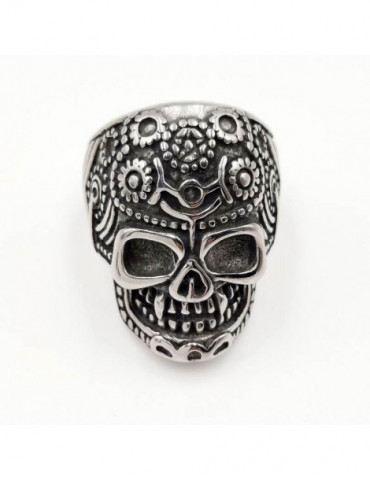 SPIRIT ROCK AND TATTOU Bague Tête De Mort Maya