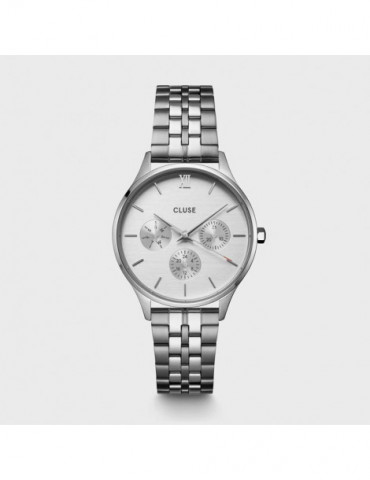 CLUSE Montre Minuit Multifunction Steel Full Silver