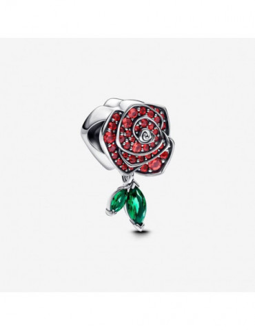 PANDORA Charm Rose en Fleur Scintillante