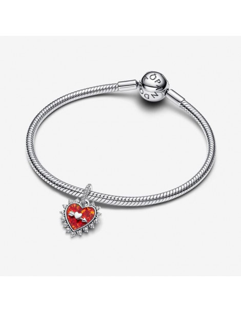 PANDORA Charm Pendant Cœur Flèche Pivotante