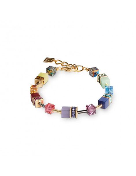 COEUR DE LION Bracelet GeoCUBE® Iconic Festive Or Multicolore