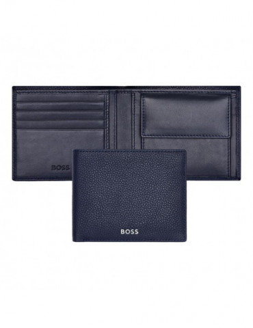HUGO BOSS Portefeuille Classic Grainé Navy