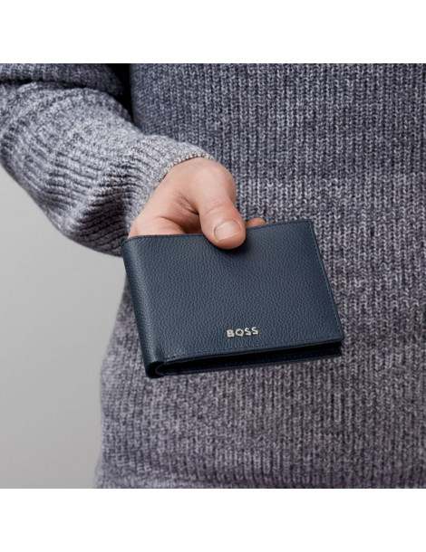HUGO BOSS Portefeuille Classic Grainé Navy
