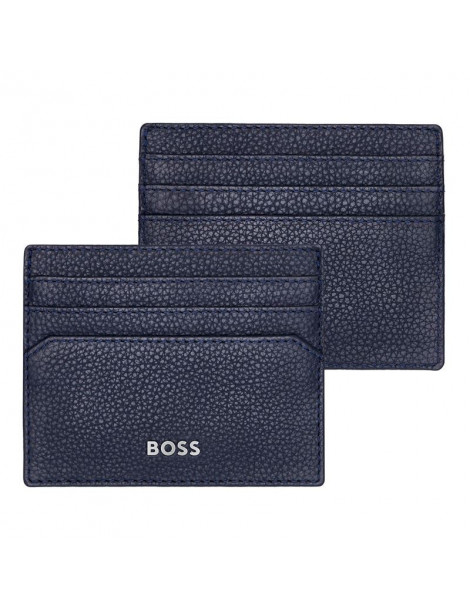 HUGO BOSS Porte-Cartes Classic Grainé Navy