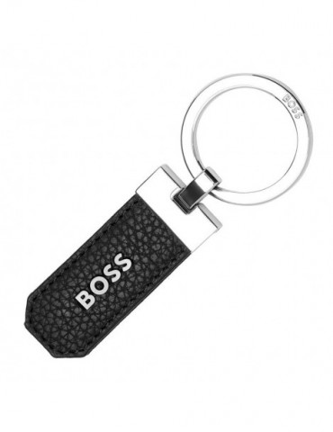 HUGO BOSS Portefeuille & Porte-Clefs Classic & Stylo Bille Gear Icon Black | Set