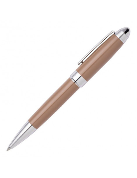 HUGO BOSS Stylo Bille Icon Camel Chrome