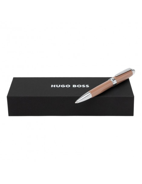 HUGO BOSS Stylo Bille Icon Camel Chrome