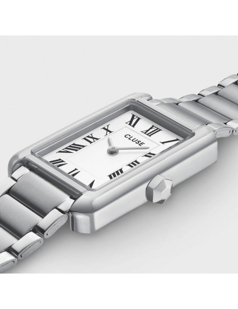 CLUSE Montre Belisenna Steel White Silver