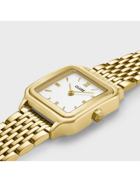 CLUSE Montre Gracieuse Petite Steel White Gold