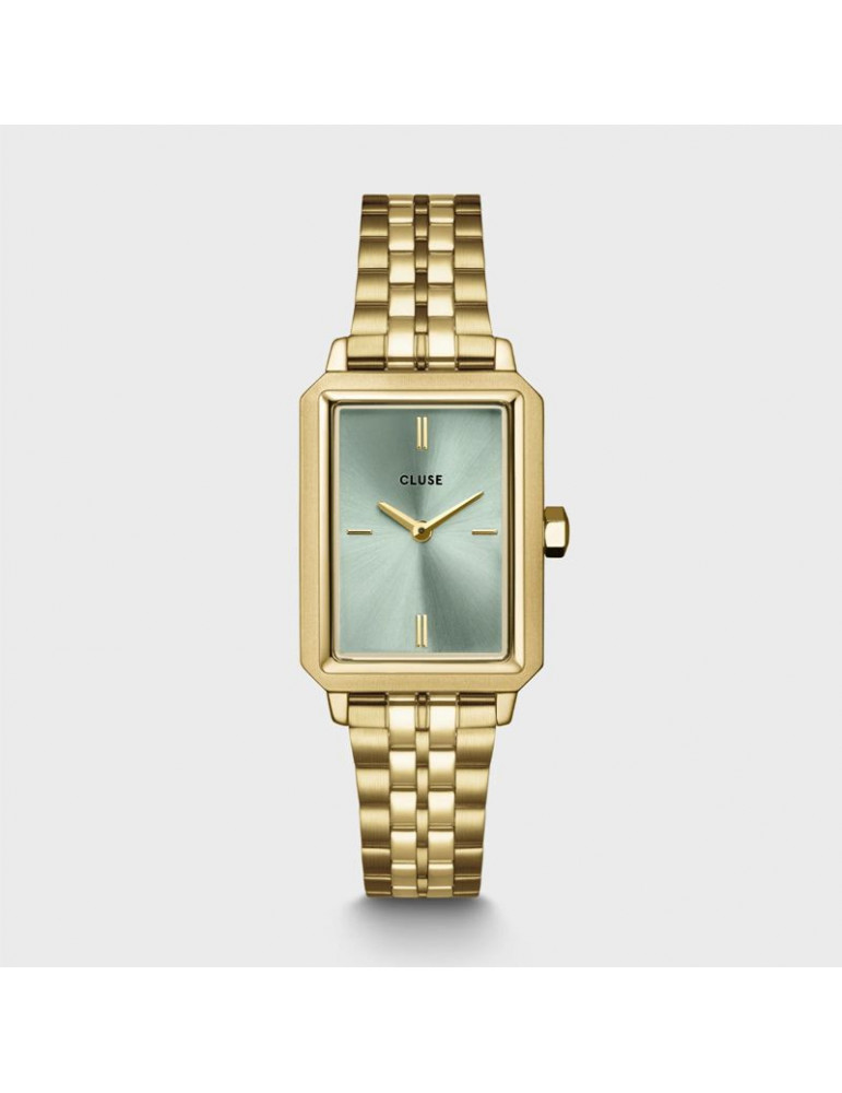 CLUSE Montre Fluette Steel Sage Green Gold CLUSE Montre Fluette Steel Sage Green Gold