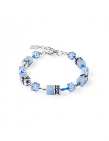 COEUR DE LION Bracelet GeoCUBE® Iconic Mono Argent Bleu