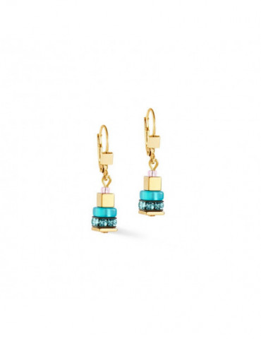 COEUR DE LION Boucles D'oreilles Boho Sunset Cube Rainbow