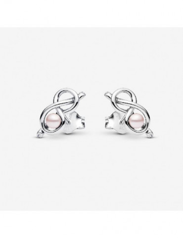 PANDORA Clous d'Oreilles Nœud de l'Infini