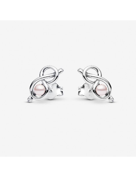 PANDORA Clous d'Oreilles Nœud de l'Infini