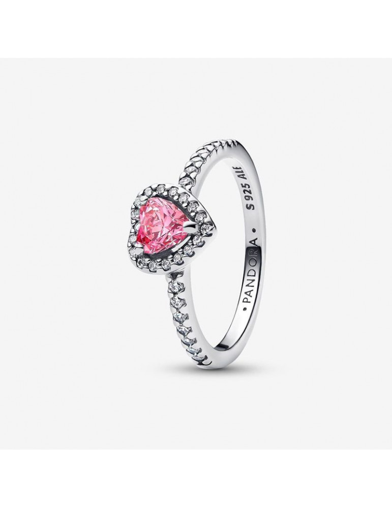PANDORA Bague Cœur Rose Surélevé PANDORA Bague Cœur Rose Surélevé
