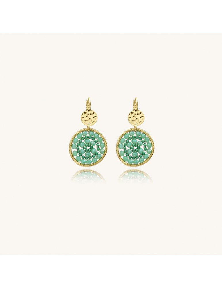 SANTIBÉ Boucles D'oreilles Paradis Vert d'Eau