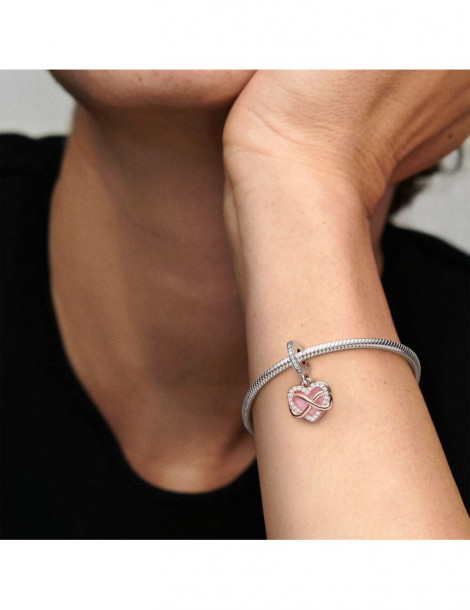 PANDORA Charm Pendant Cœur Infini Scintillant