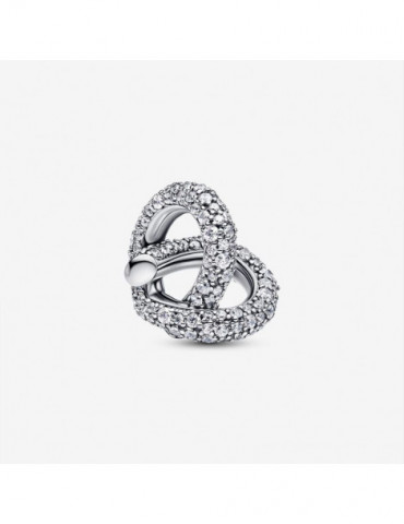 PANDORA Charm Cœur Nœud de l'Infini Pavé