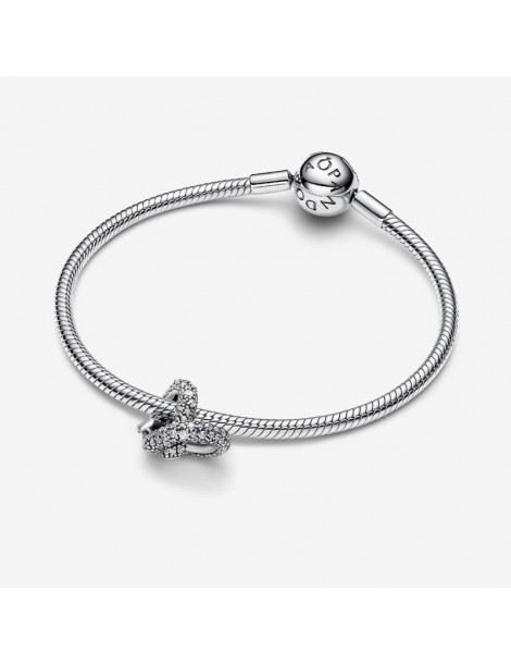 PANDORA Charm Cœur Nœud de l'Infini Pavé