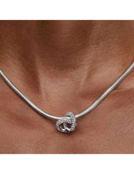 PANDORA Charm Cœur Nœud de l'Infini Pavé