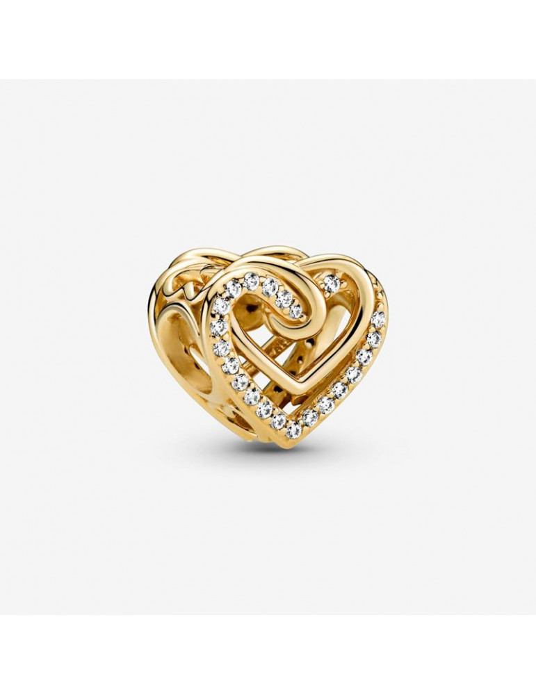 PANDORA Charm Cœurs Entrelacés Scintillant PANDORA Charm Cœurs Entrelacés Scintillant