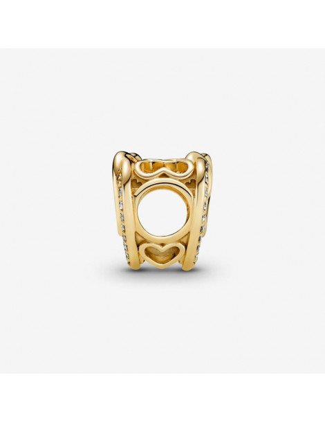 PANDORA Charm Cœurs Entrelacés Scintillant