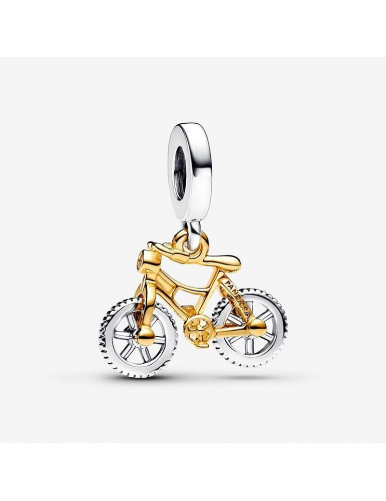 PANDORA Charm Pendant Vélo à Roues Tournoyantes Bicolore PANDORA Charm Pendant Vélo à Roues Tournoyantes Bicolore