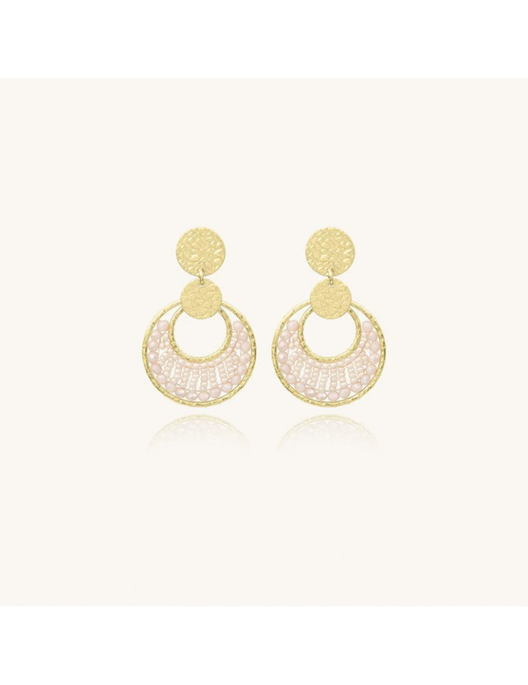 SANTIBÉ Boucles D'oreilles Mini Luna Sable SANTIBÉ Boucles D'oreilles Mini Luna Sable
