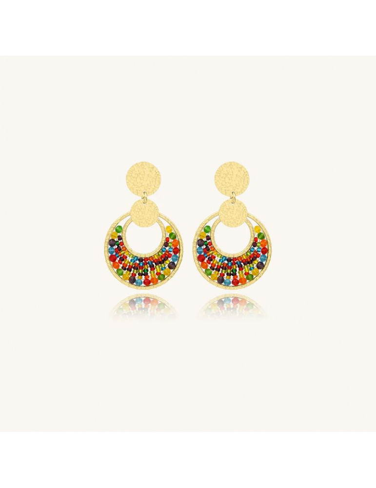 SANTIBÉ Boucles D'oreilles Mini Luna Multicolore SANTIBÉ Boucles D'oreilles Mini Luna Multicolore
