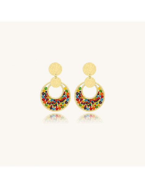SANTIBÉ Boucles D'oreilles Mini Luna Multicolore