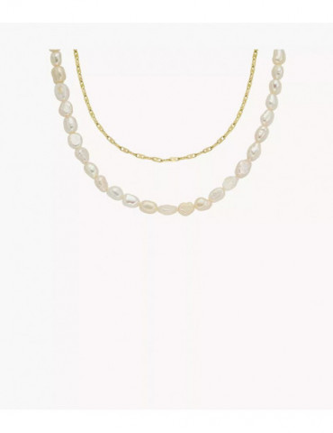 FOSSIL Collier Perles D-Link