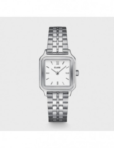 CLUSE Montre Gracieuse Petite Steel White Silver