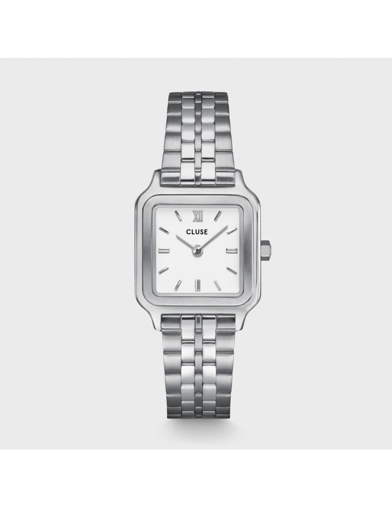 CLUSE Montre Gracieuse Petite Steel White Silver CLUSE Montre Gracieuse Petite Steel White Silver