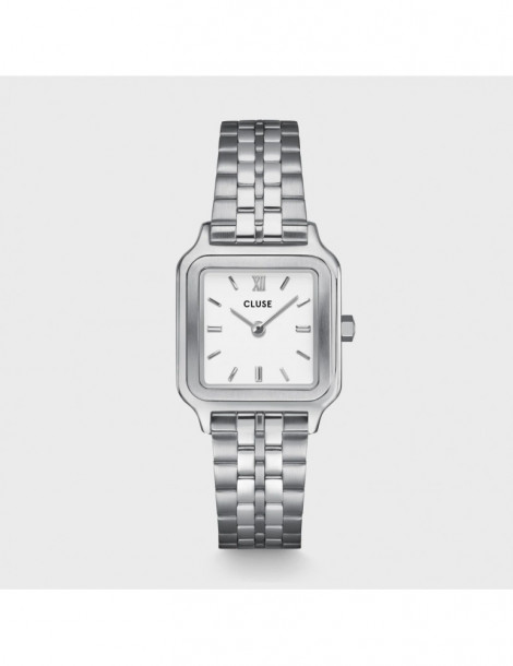 CLUSE Montre Gracieuse Petite Steel White Silver