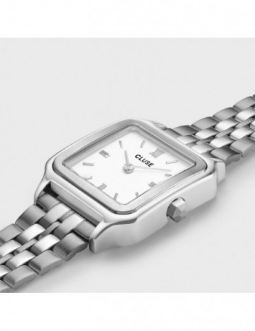 CLUSE Montre Gracieuse Petite Steel White Silver