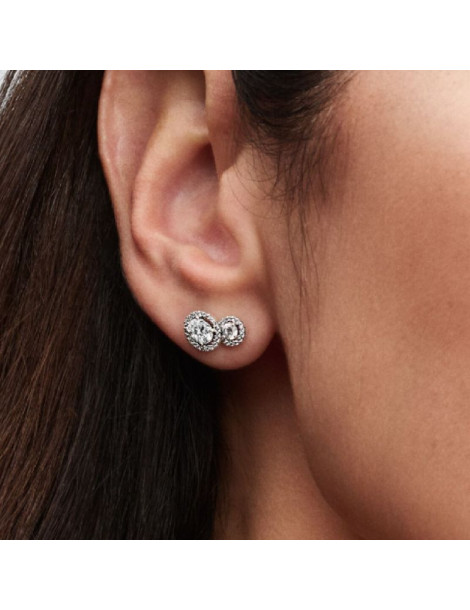 PANDORA Clous d'Oreilles Halo Embrace