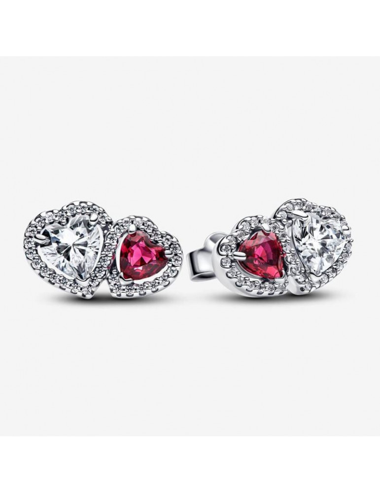 PANDORA Clous d'Oreilles Cœurs Halo PANDORA Clous d'Oreilles Cœurs Halo