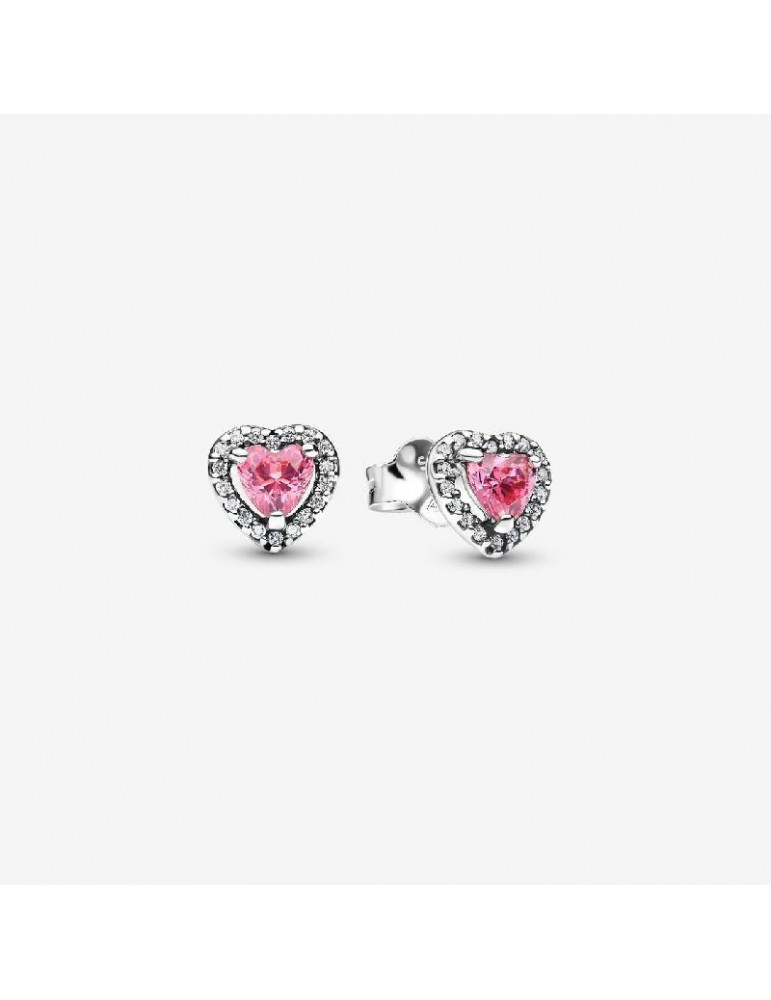 PANDORA Clous d'Oreilles Cœurs Surélevés PANDORA Clous d'Oreilles Cœurs Surélevés