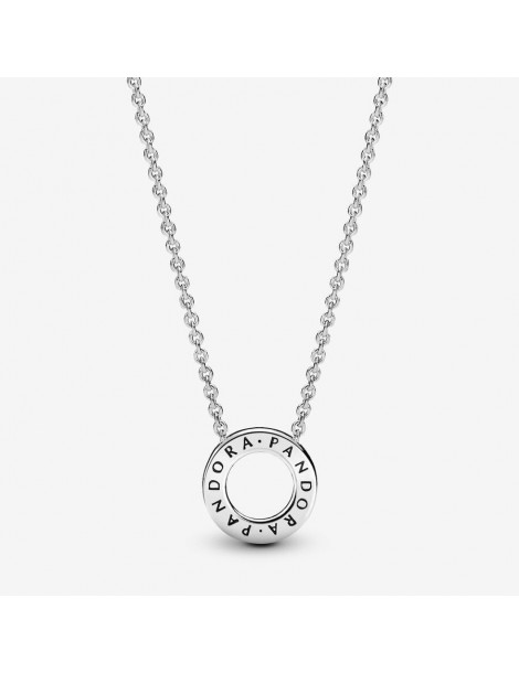 PANDORA Collier Cercle Pavé Signature Pandora