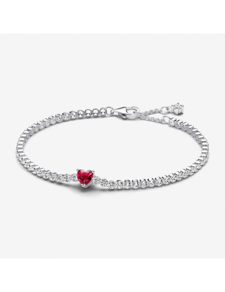 PANDORA Bracelet rivière Rouge