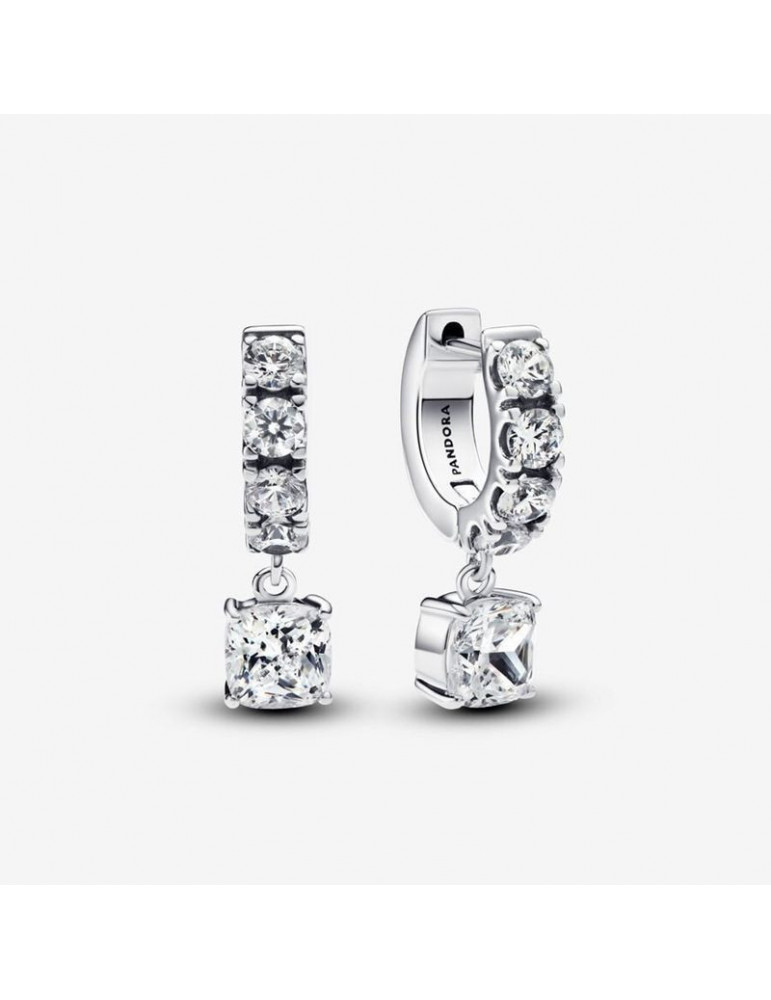 PANDORA Créoles Pendantes Pavées PANDORA Créoles Pendantes Pavées
