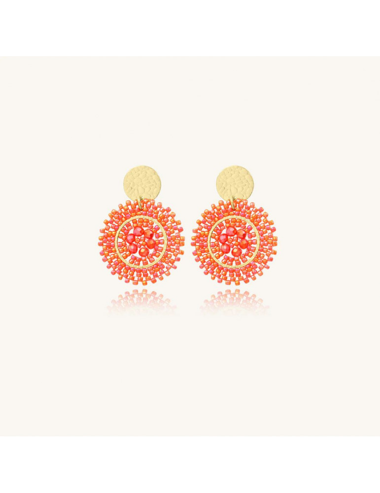 SANTIBÉ Boucles D'oreilles Baby Espagnola Corail SANTIBÉ Boucles D'oreilles Baby Espagnola Corail