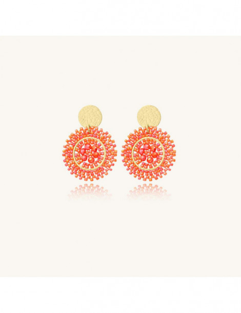 SANTIBÉ Boucles D'oreilles Baby Espagnola Corail