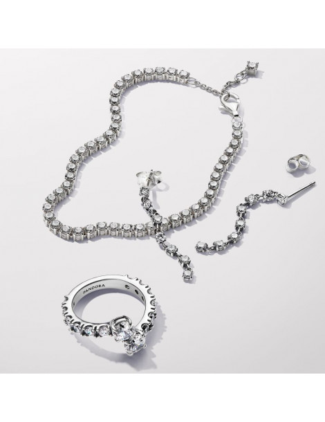 PANDORA Bague Chevauchement Scintillant