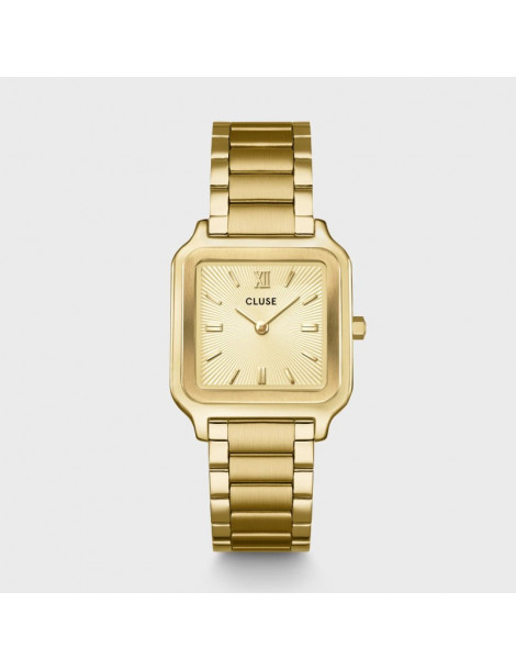 CLUSE Montre Gracieuse Steel Sunray Textured Gold