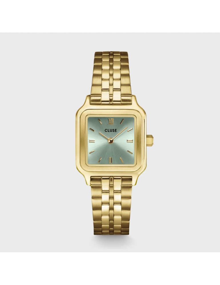 CLUSE Montre Gracieuse Petite Steel Sage Green Gold CLUSE Montre Gracieuse Petite Steel Sage Green Gold